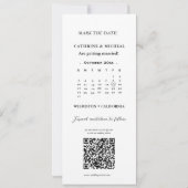 Kalender Bruiloft Fotocabine strip lijst Opslaan T Save The Date (Achterkant)