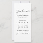 Kalender Bruiloft Fotocabine strip lijst Opslaan T Save The Date (Achterkant)