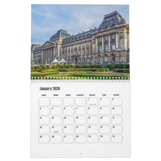 Kalender Brussel-België (Jan 2026)