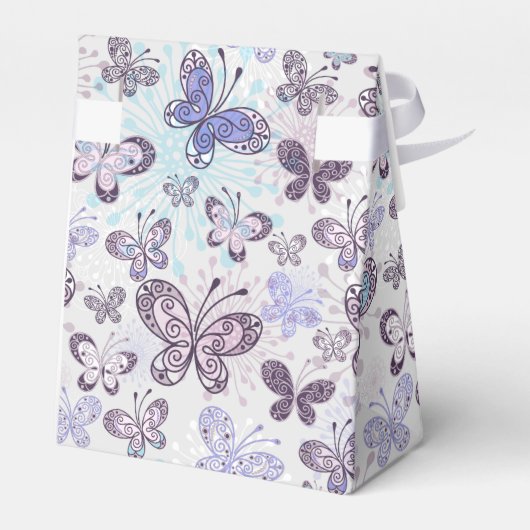 Kalender Butterflies Tent met lint-lintdoos Bedankdoosjes (Achterkant)