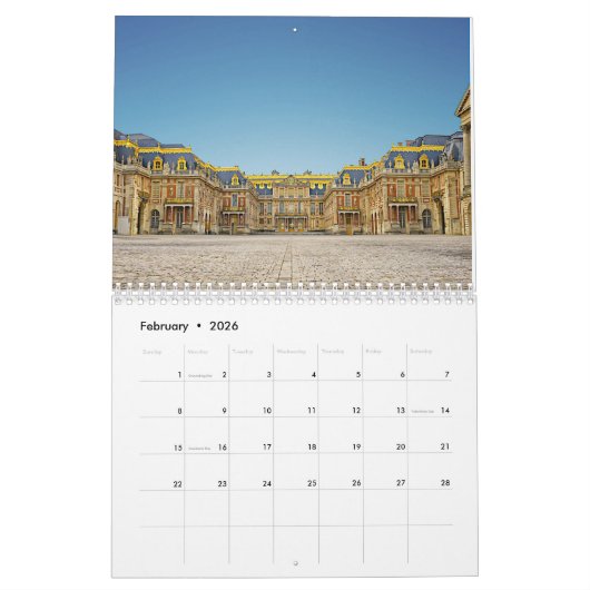 Kalender Chateau de versailles (Feb 2026)