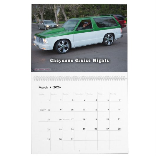 Kalender Cheyenne Cruise Nights (Mar 2026)