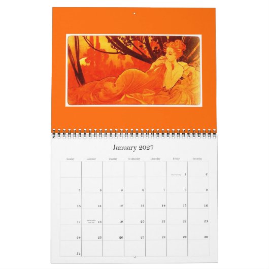 Kalender-Classic/-Alphonse Mucha Kalender (Jan 2027)