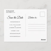 Kalender Cupid Gold Love Heart Save the Date Briefkaart (Achterkant)