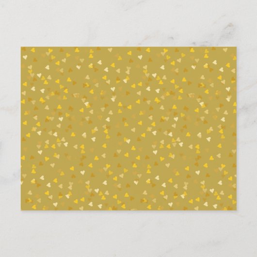 Kalender Cupido Goud Hart Bewaar de Datum Aankondigingskaart (Achterkant)