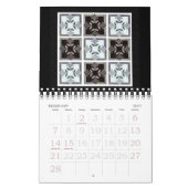 Kalender-/datumboek voor Quilt Kalender (Feb 2027)