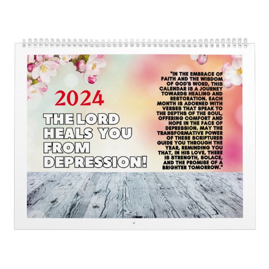 Kalender - De Heer geneest u van depressie. (Hoes)