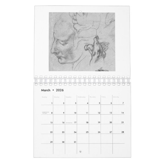 KALENDER : DE KUNST VAN MICHELANGELO (Mar 2026)