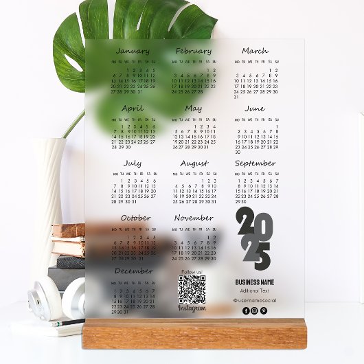 Kalender Deutsch 2025 jaar Kalender Basic Acryl Bord