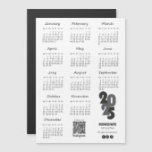 Kalender Deutsch 2025 jaar Kalender Basic Magnetische Uitnodiging (Voorkant / Achterkant)