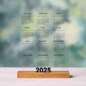 Kalender Deutsch 2025 Jaarlijks Modern Acryl Bord (Neutraal)