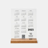 Kalender Deutsch 2025 Voljaar Kalender QR Code Acryl Bord (Voorkant)