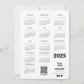 Kalender Deutsch 2025 Voljaar Kalender QR Code Kaart (Voorkant)