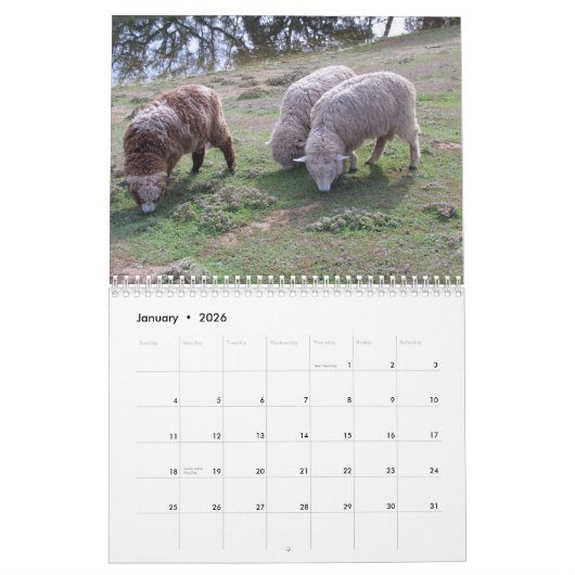 Kalender - Dieren en vogels (Jan 2026)
