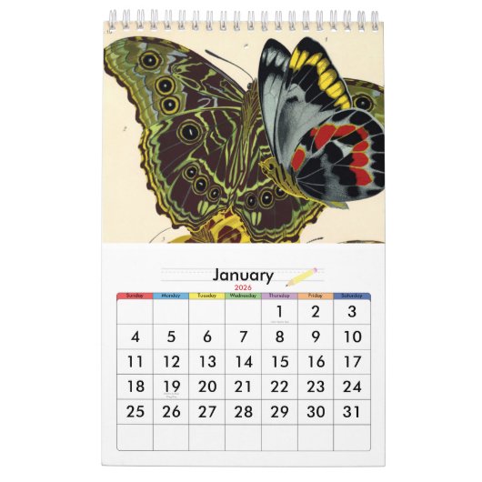 Kalender door Emile-Allain Seguy (Jan 2026)