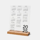Kalender Duits 2025 Kalender Hele Jaar Acryl Bord (Hoek)