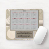 Kalender en Citaat Mousepad Muismat (Met muis)