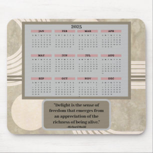 Kalender en Citaat Mousepad Muismat