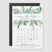 Kalender Eucalyptus Eenvoudig De datum magneet ops (Voorkant / Achterkant)