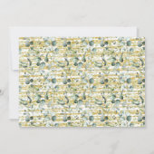 Kalender Eucalyptus Gold Bewaar onze trouwdatum Save The Date (Achterkant)