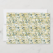 Kalender Eucalyptus Goud Save the Date Bruiloft (Achterkant)