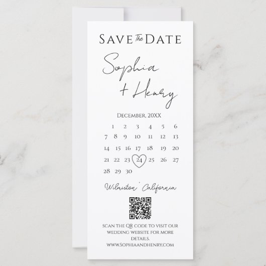 Kalender Film Strip Photo Booth Sla de datum op (Achterkant)