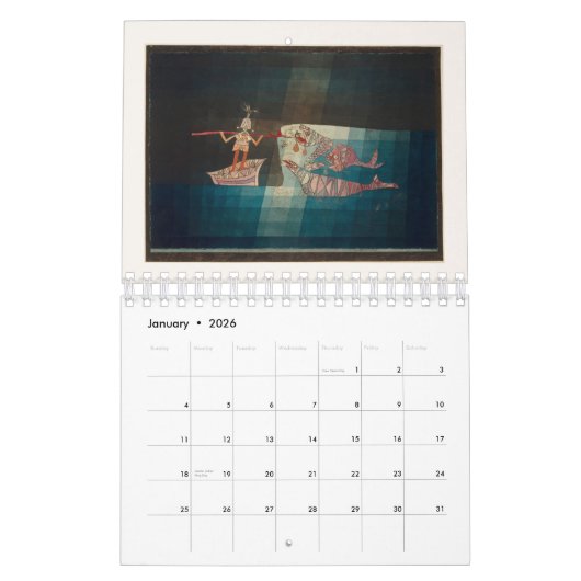 KALENDER : FINE ART : PAUL KLEE (Jan 2026)