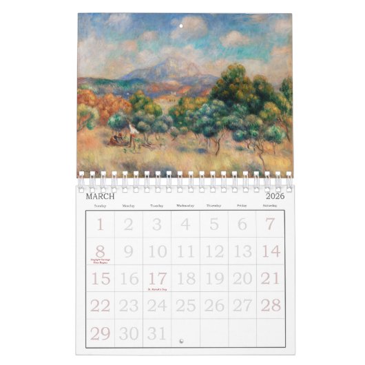 KALENDER : FINE ART : PIERRE AUGUSTE-RENOIR (Mar 2026)