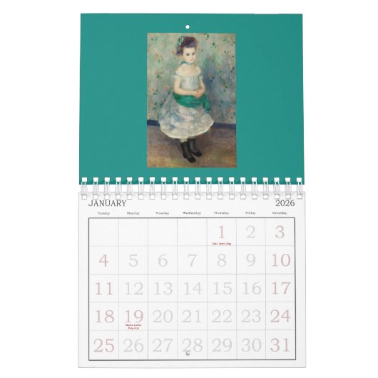 KALENDER : FINE ART : PIERRE AUGUSTE-RENOIR (Jan 2026)