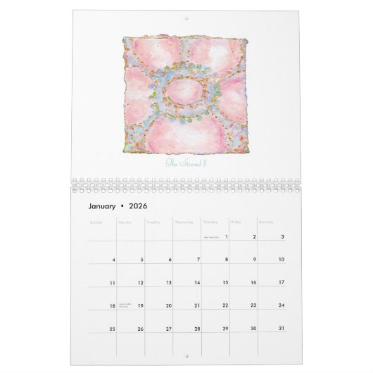 Kalender Fleurs 2026 (Jan 2026)