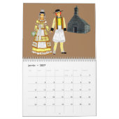 Kalender, folklore de Bretagne, Frankrijk Kalender (Jan 2027)