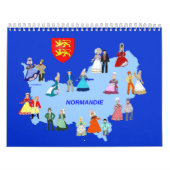 Kalender, folklore, Normandië, Frankrijk Kalender (Hoes)