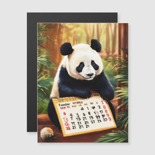 Kalender foto Panda Verrassing (Voorkant / Achterkant)