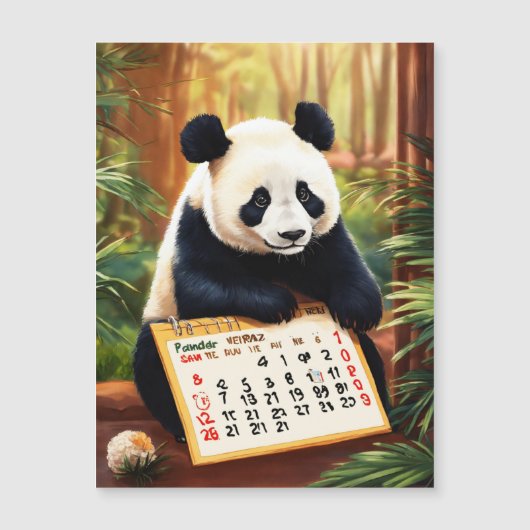 Kalender foto Panda Verrassing (Voorkant)