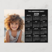 Kalender - Foto Voljaar Uitzicht Modern Briefkaart (Voorkant)