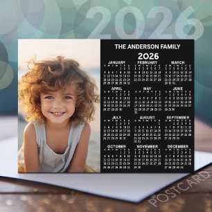 Kalender - Foto Voljaar Uitzicht Modern Briefkaart