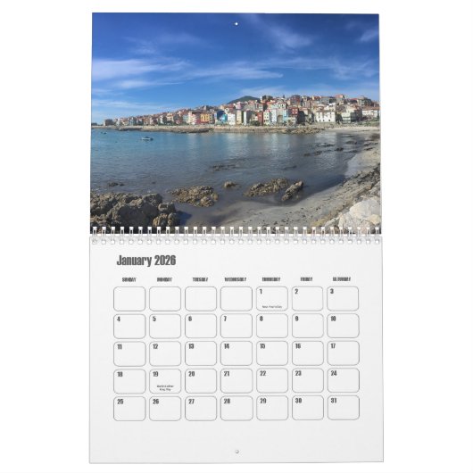 Kalender Galicië-Spanje (Jan 2026)