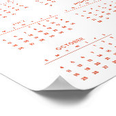 Kalender Gelukkige Verjaardag VS 250 Poster (Hoek)