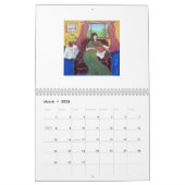 Kalender gemaakt met naaste cartoons door Marie Th (Mar 2026)