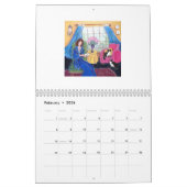 Kalender gemaakt met naaste cartoons door Marie Th (Feb 2026)