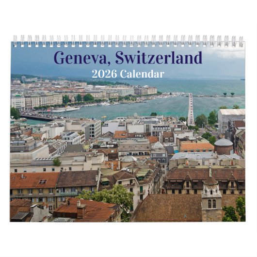 Kalender Genève, Zwitserland 2026 (Hoes)