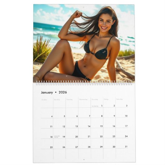 Kalender - Golden Shores - Bikini (Jan 2026)