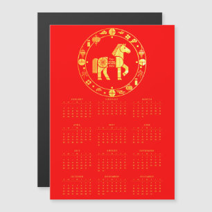 Kalender Goud Chinees nieuwjaar 2026