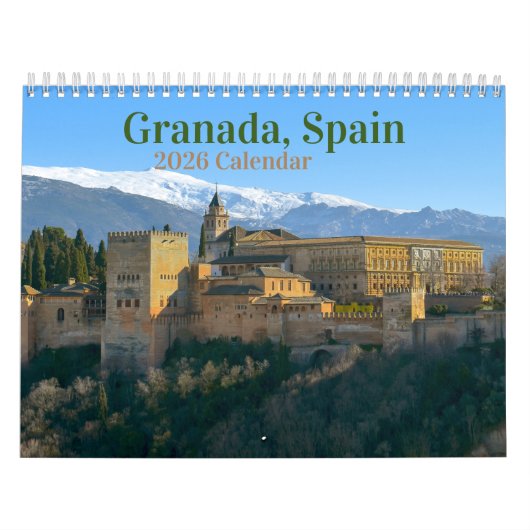 Kalender Granada, Spanje 2026 (Hoes)