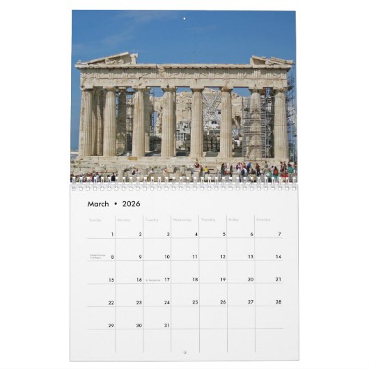 Kalender Griekenland 2026 (Mar 2026)