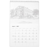 Kalender - Grijze schaal foto Afbeeldingen (Mar 2027)