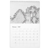 Kalender - Grijze schaal foto Afbeeldingen (Feb 2027)
