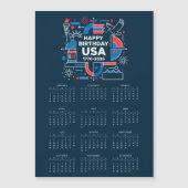 Kalender Happy Birthday USA 250 (Voorkant)