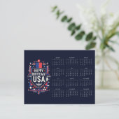 Kalender Happy Birthday USA 250 Feestdagenkaart (Staand voorkant)