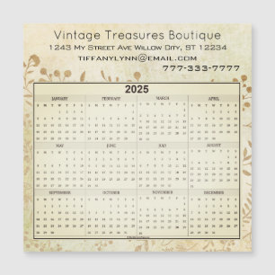 Kalender Heart Leaf Tree Floral Mint Green